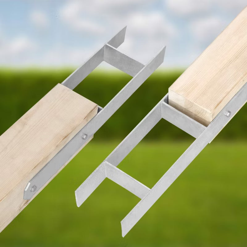 H-Stolpebærer 150 mm Varmgalvaniseret Stål 600 mm
