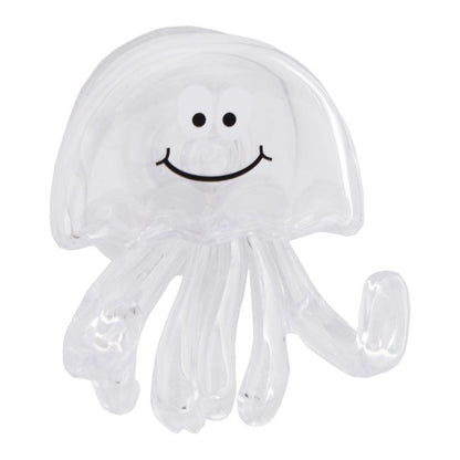 Håndklædekrog med Sugeskål Transparent 2 Kroge 80x90x190 mm