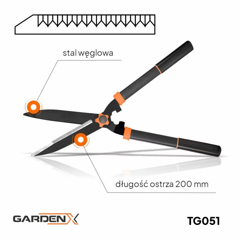Hæksaks TG051 20 cm Sort