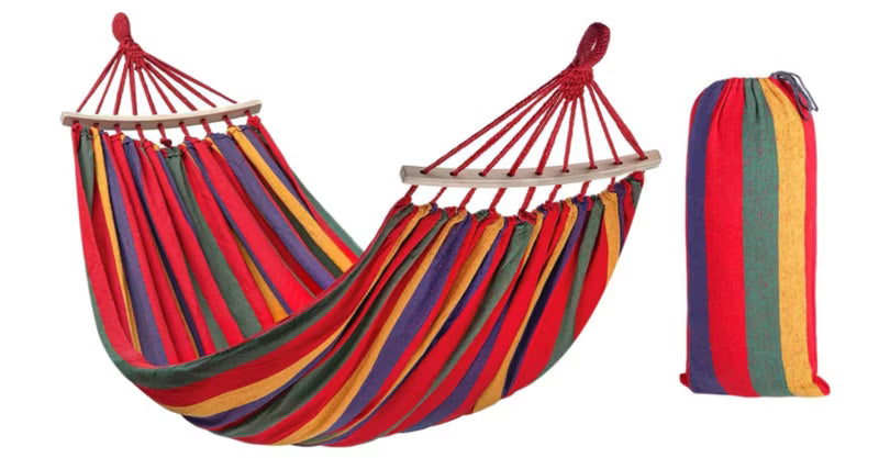 Hængekøje 1-Person 260x90 cm Rød
