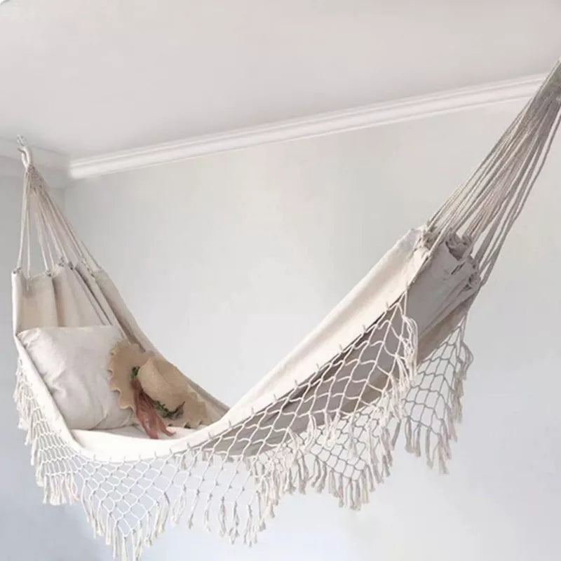 Hængekøje 1-Person 270x150 cm Hvid