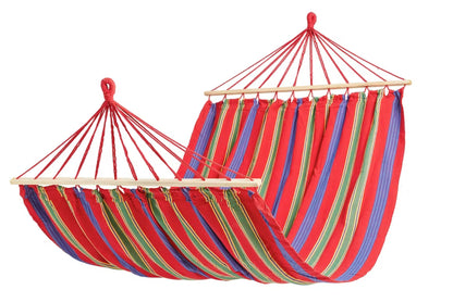 Hængekøje 200x100 cm Stribet med Tværpind