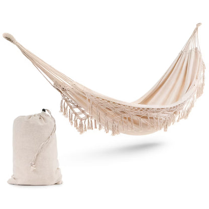 Hængekøje Bari 280x141 cm Creme Boho