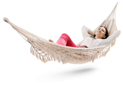 Hængekøje Bari 280x141 cm Creme Boho