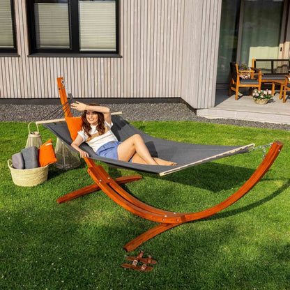 Hængekøje med Træstativ Trevia 320x120 cm