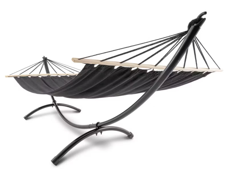 Hængekøje Rimini 280x100 cm Sort med Stativ
