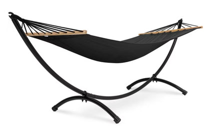 Hængekøje Rimini 280x100 cm Sort med Stativ