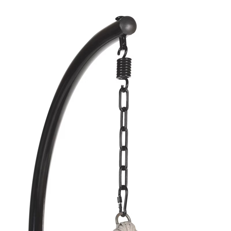 Hængekøjestol Arsita 100x199 cm Grå med Stativ