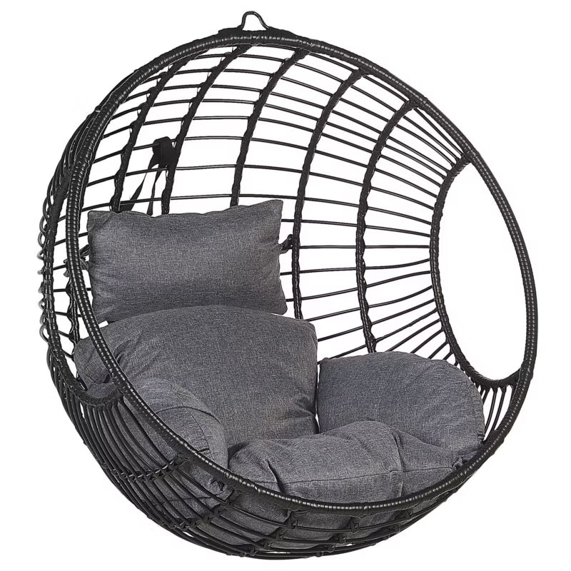 Hængestol Aspio 99x65x99 cm Sort Polyrattan