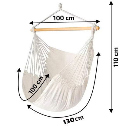 Hængestol Boho 100x130 cm Beige