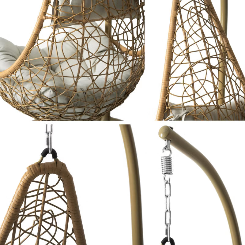 Hængestol Boho 95x195 cm Grå