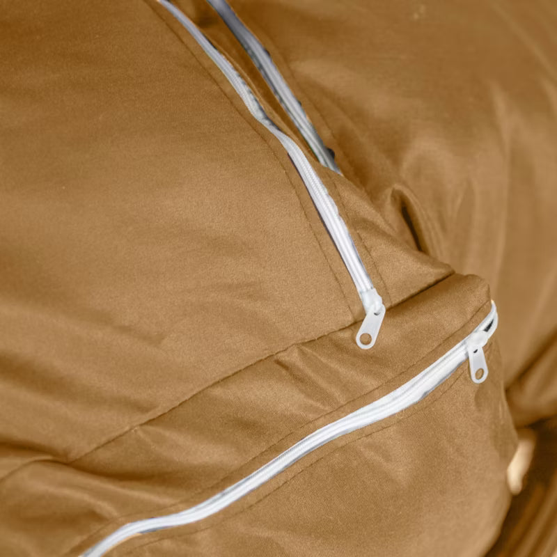 Hængestol Cobe 107x198 cm Sort med Brun Pude | 5905601121077