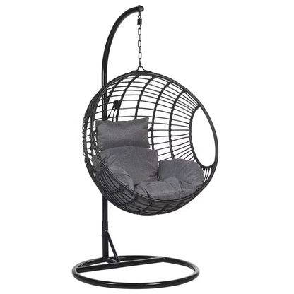 Hængestol med Stativ ASPIO 99x199 cm Sort