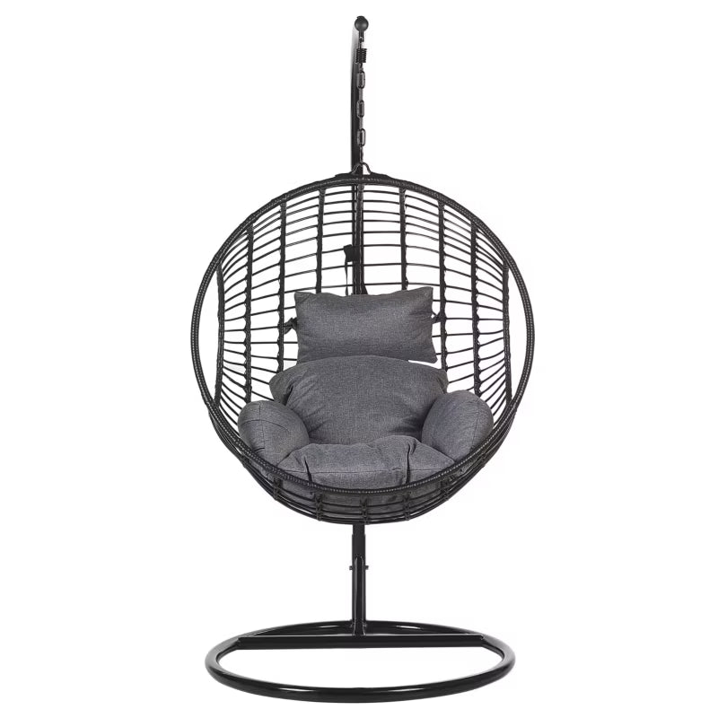 Hængestol med Stativ ASPIO 99x199 cm Sort