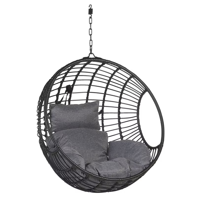 Hængestol med Stativ ASPIO 99x199 cm Sort