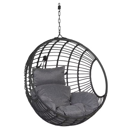 Hængestol med Stativ ASPIO 99x199 cm Sort