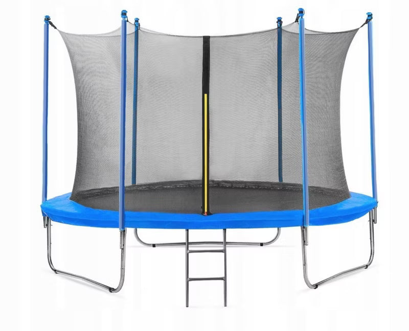 Hagetrampolin 244 cm Sort med Indvendigt Sikkerhedsnet og Stige