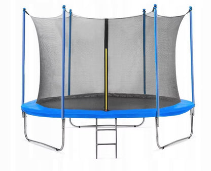 Hagetrampolin 244 cm Sort med Indvendigt Sikkerhedsnet og Stige