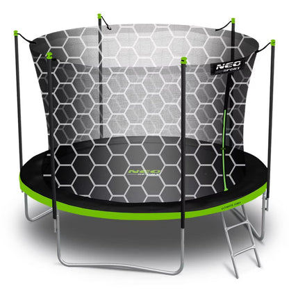 Hagetrampolin 252 cm Grøn med Indvendigt Sikkerhedsnet NS-08W231
