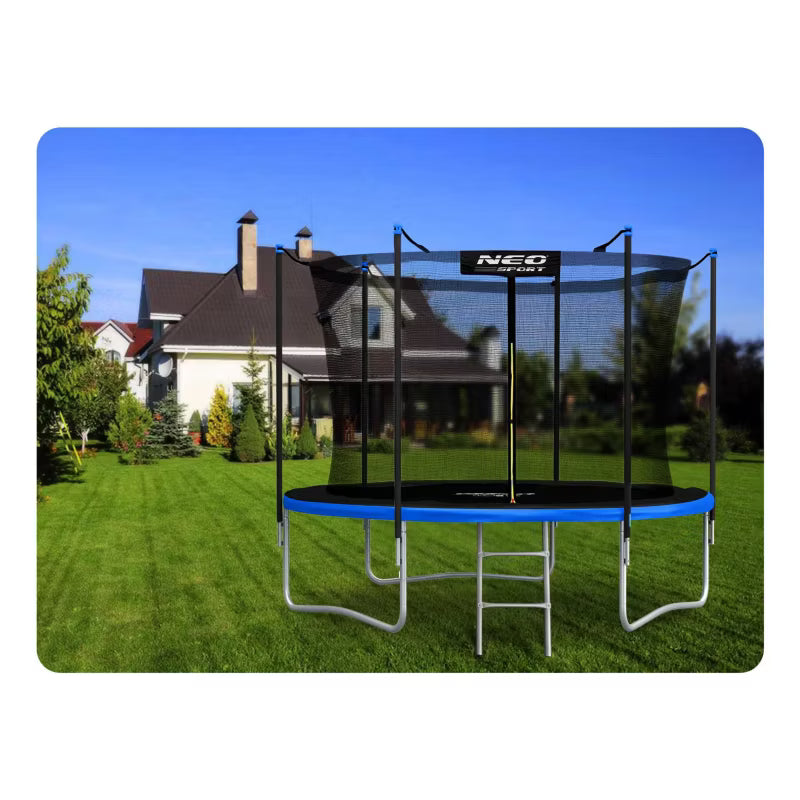 Hagetrampolin 312 cm Blå med Indvendigt Sikkerhedsnet NS-10W241