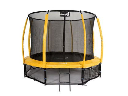 Hagetrampolin 312 cm Gul med Indvendigt Sikkerhedsnet
