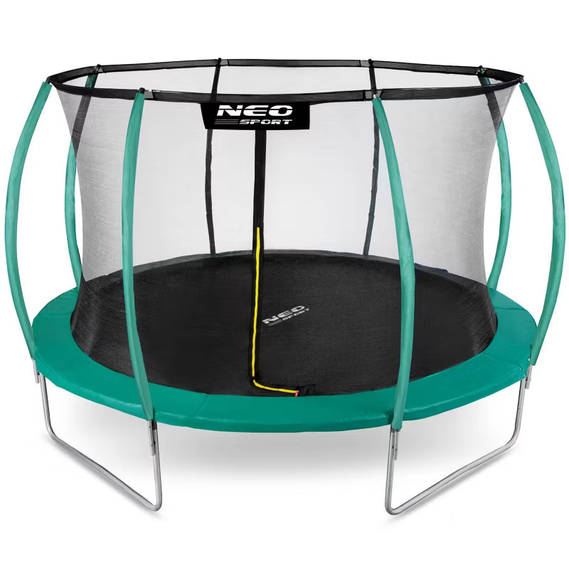 Hagetrampolin 435 cm Grøn med Indvendigt Sikkerhedsnet | NS-14C181