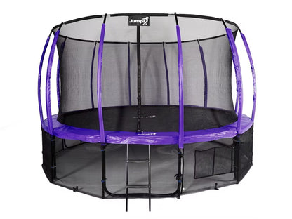 Hagetrampolin 435 cm Lilla med Indvendigt Sikkerhedsnet
