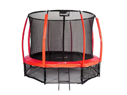 Hagetrampolin Maxy Comfort Plus 374 cm Rød med Indvendigt Sikkerhedsnet