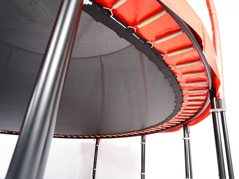 Hagetrampolin Maxy Comfort Plus 374 cm Rød med Indvendigt Sikkerhedsnet