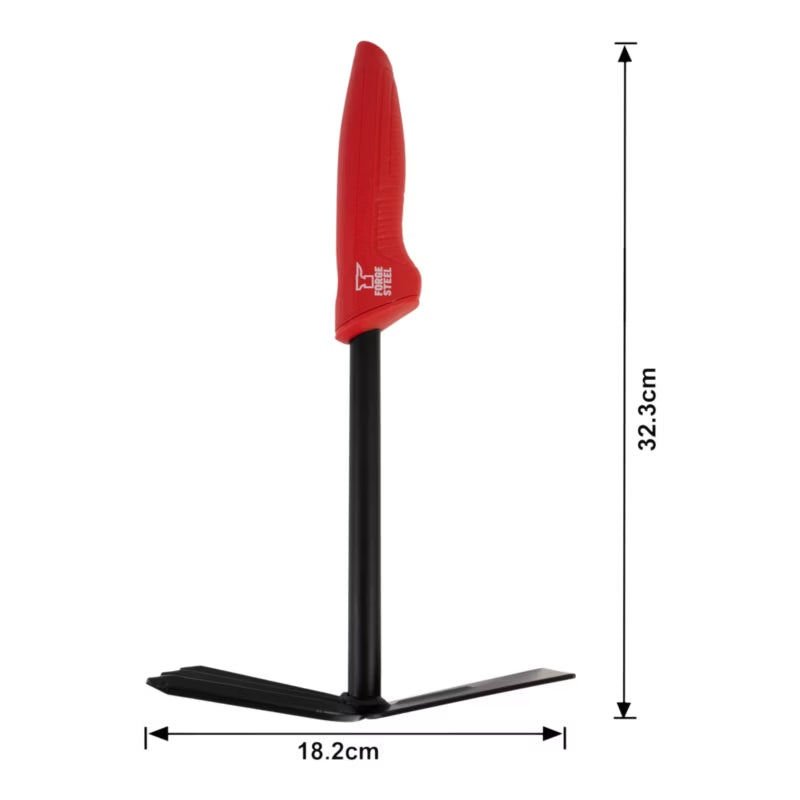 Hakke med Rive 32,3x18,2 cm Rød og Sort