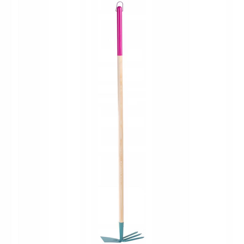 Hakke med Tænder 133,5 cm Træskaft