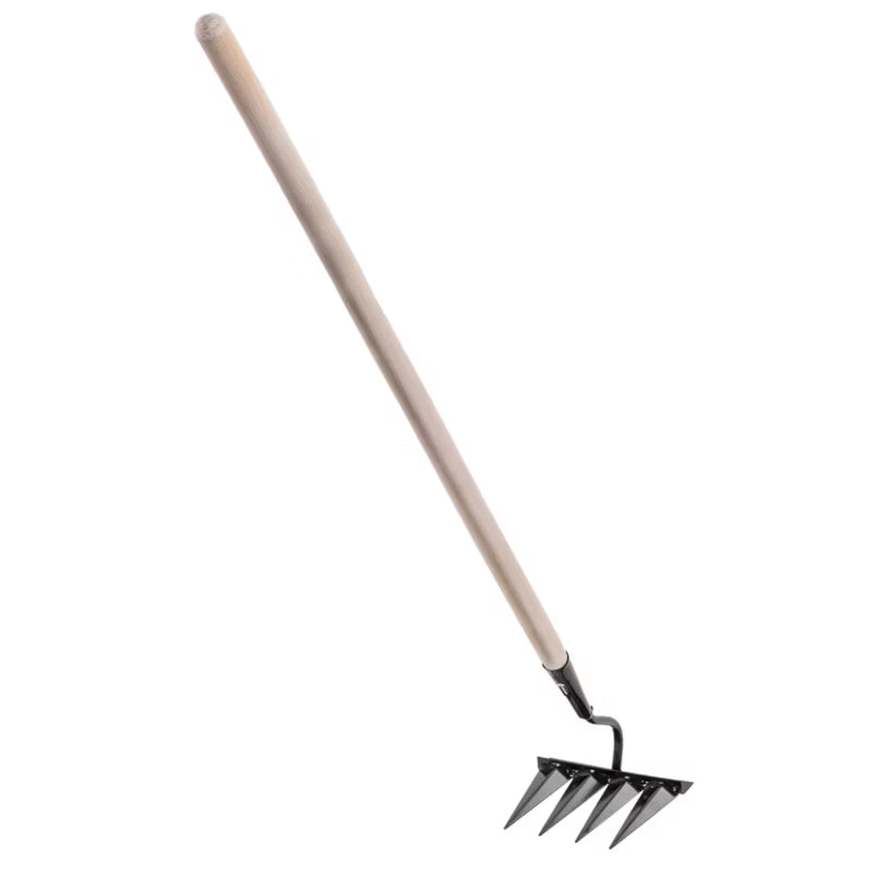 Hakkejern 4 Tænder 125 cm Sort Stål