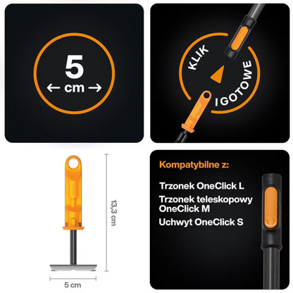 Hakkejern og Rive OneClick 15x10,1 cm Stål