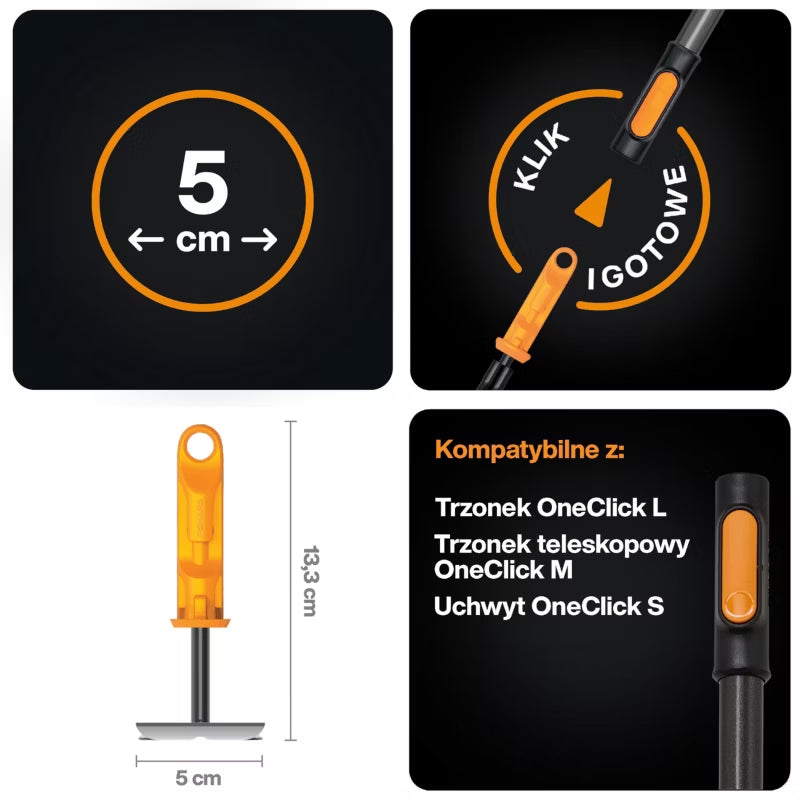 Hakkejern og Rive OneClick 15x10,1 cm Stål