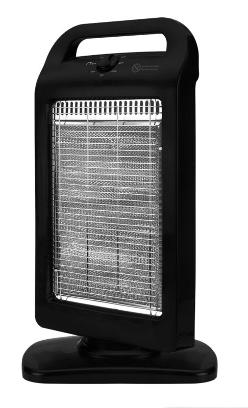 Halogen Infrarød Varmeblæser 1200W 31,5x22x58 cm Sort | 90-113