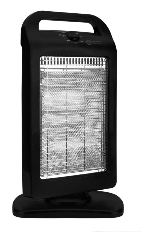 Halogen Infrarød Varmeblæser 1200W 31,5x22x58 cm Sort | 90-113