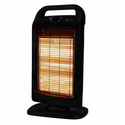 Halogen Infrarød Varmeblæser 1200W 31,5x22x58 cm Sort | 90-113