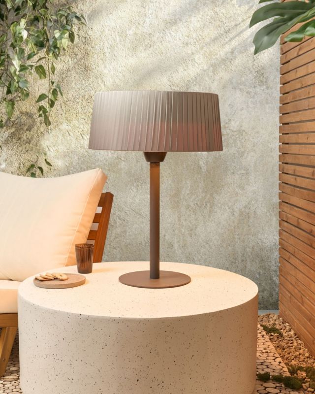 Halogen Terrassevarmer Fritstående 43x70 cm Grå