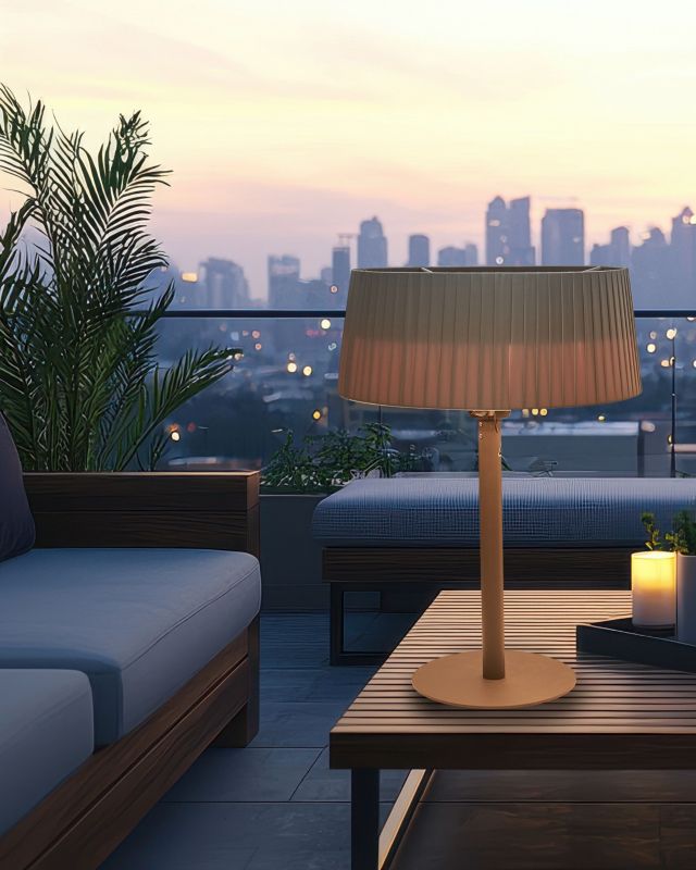 Halogen Terrassevarmer Fritstående 43x70 cm Grå