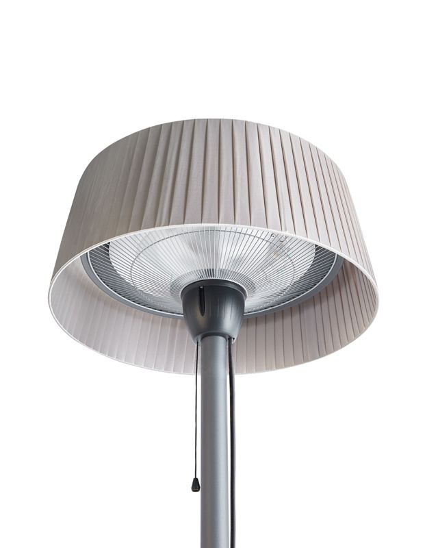 Halogen Terrassevarmer Fritstående 43x70 cm Grå