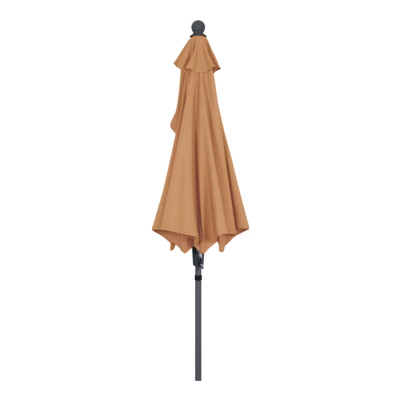Halvrund Parasol Kasane 242x125 cm Brun