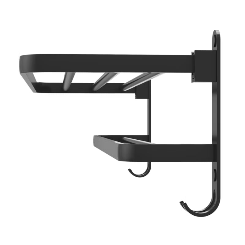 Håndklædehylde 59x23 cm Sort Metal