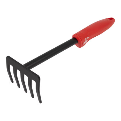 Håndkultivator 32 cm med 5 Tænder Sort Rød