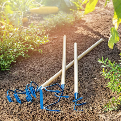 Håndkultivator med Træskaft Metal