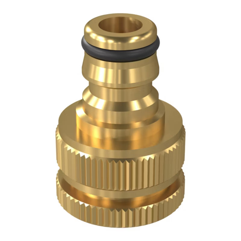 Hanekobling 1/2"-3/4" Messing
