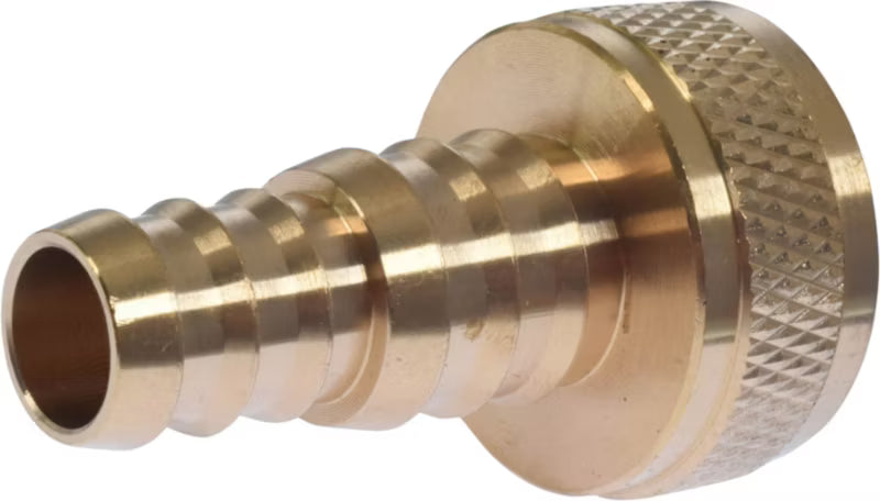 Hanekobling 1/2"-5/8" med 3/4" Indvendigt Gevind Messing