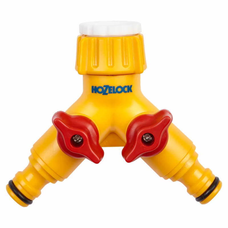 Hanekobling 1/2" og 3/4" Gul Plastik
