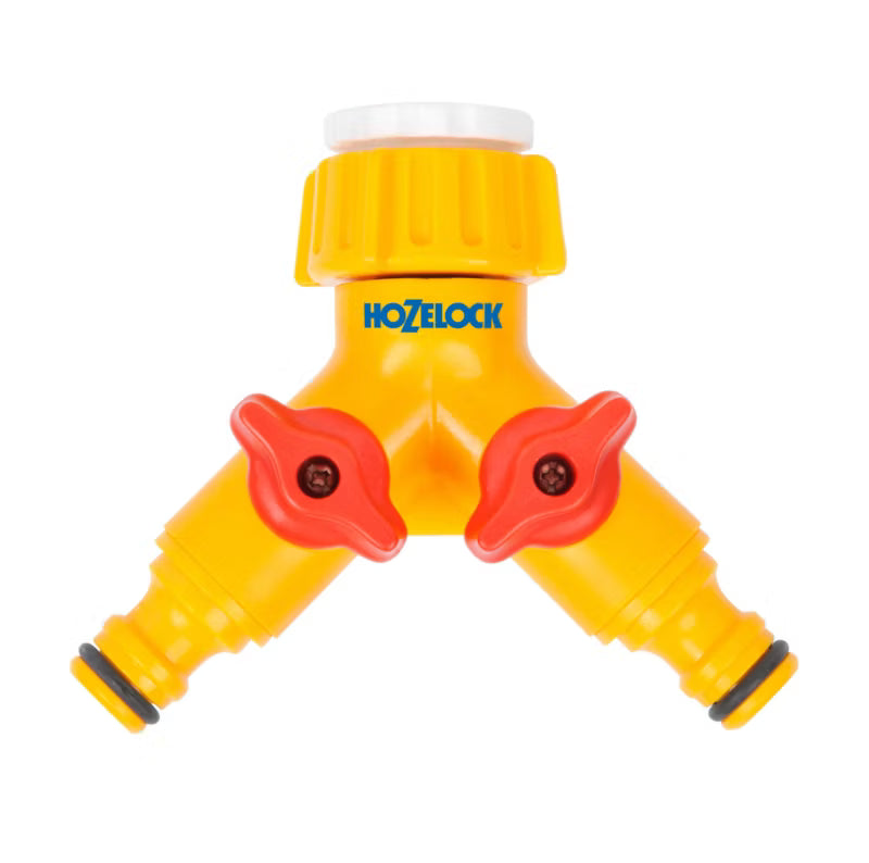Hanekobling 1/2" og 3/4" Gul Plastik