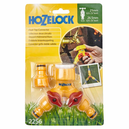 Hanekobling 1/2" og 3/4" Gul Plastik