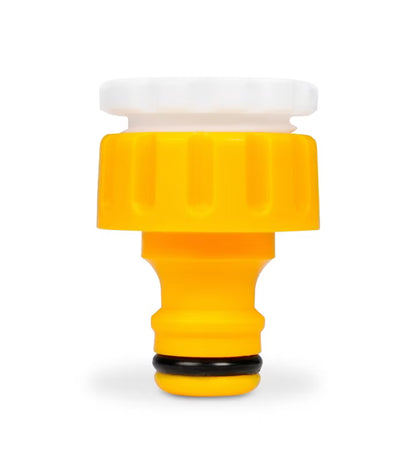 Hanekobling 2-i-1 1/2" - 3/4" Gul Plast